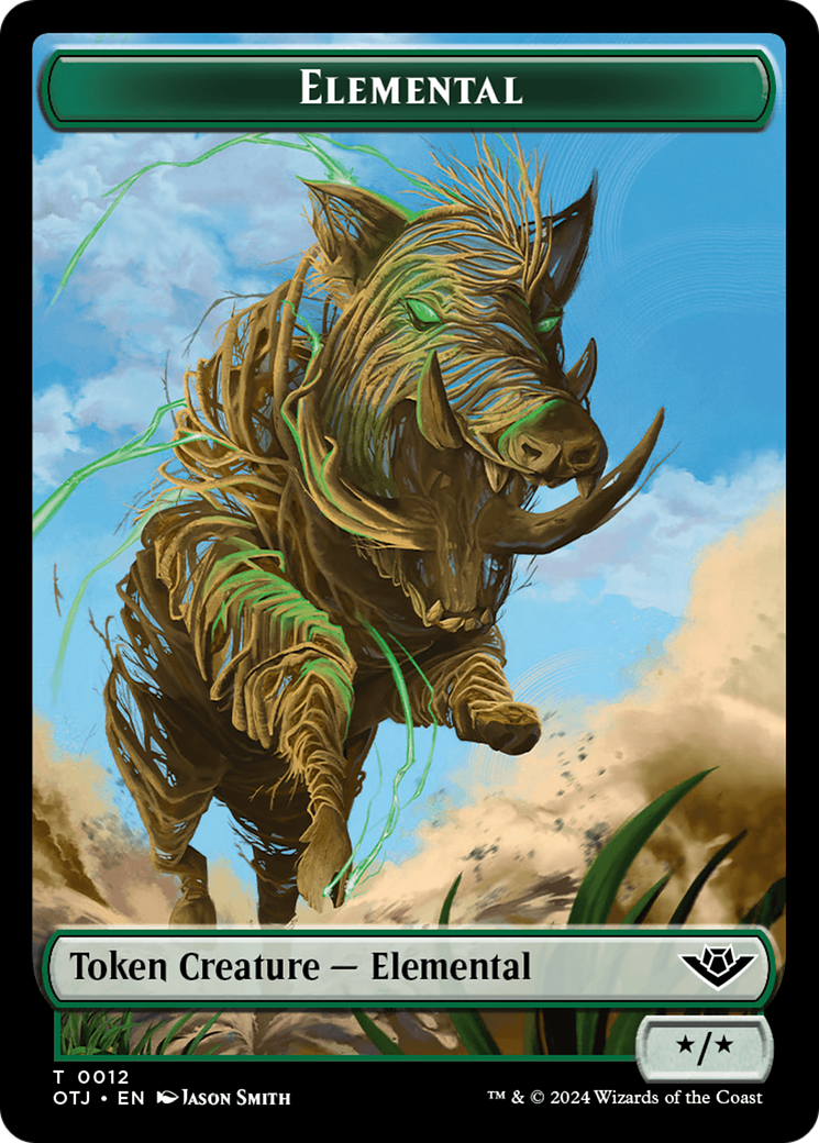 Elemental (TOTJ-012) - Outlaws of Thunder Junction Tokens Foil