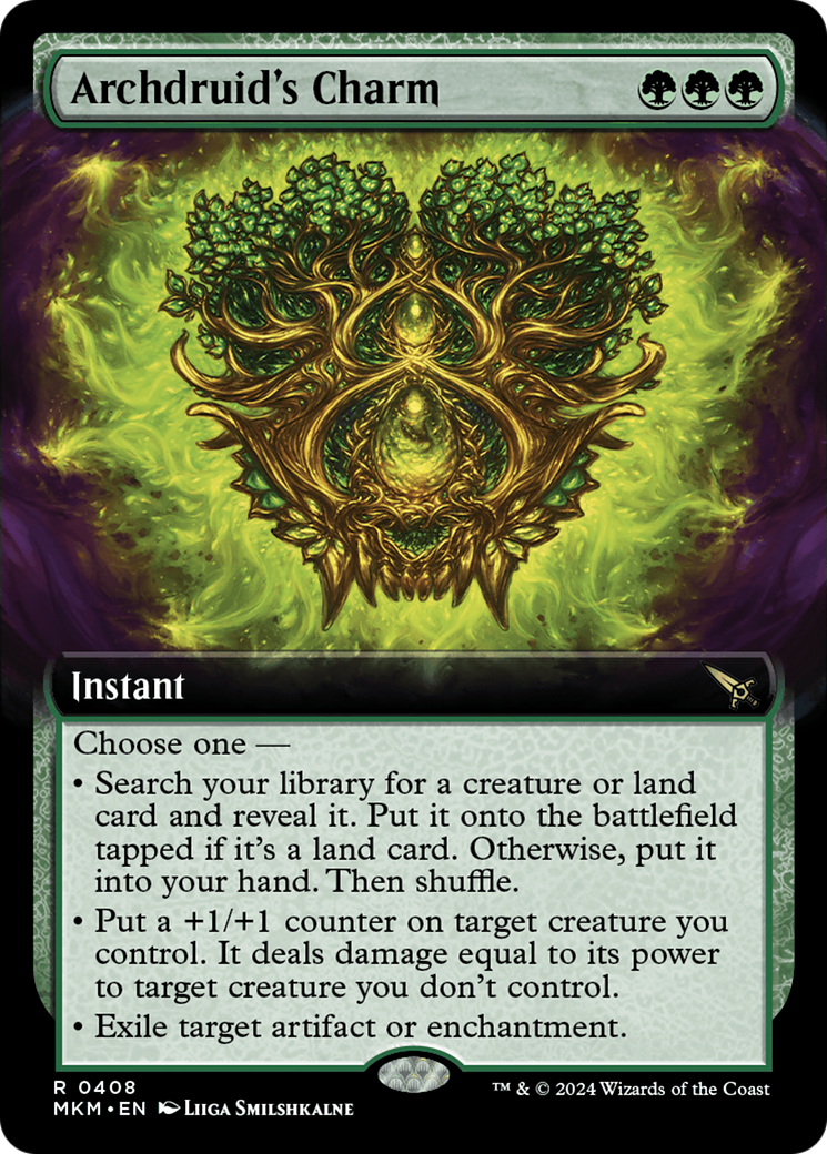 Archdruid's Charm (MKM-408) - Murders at Karlov Manor: (Extended Art)