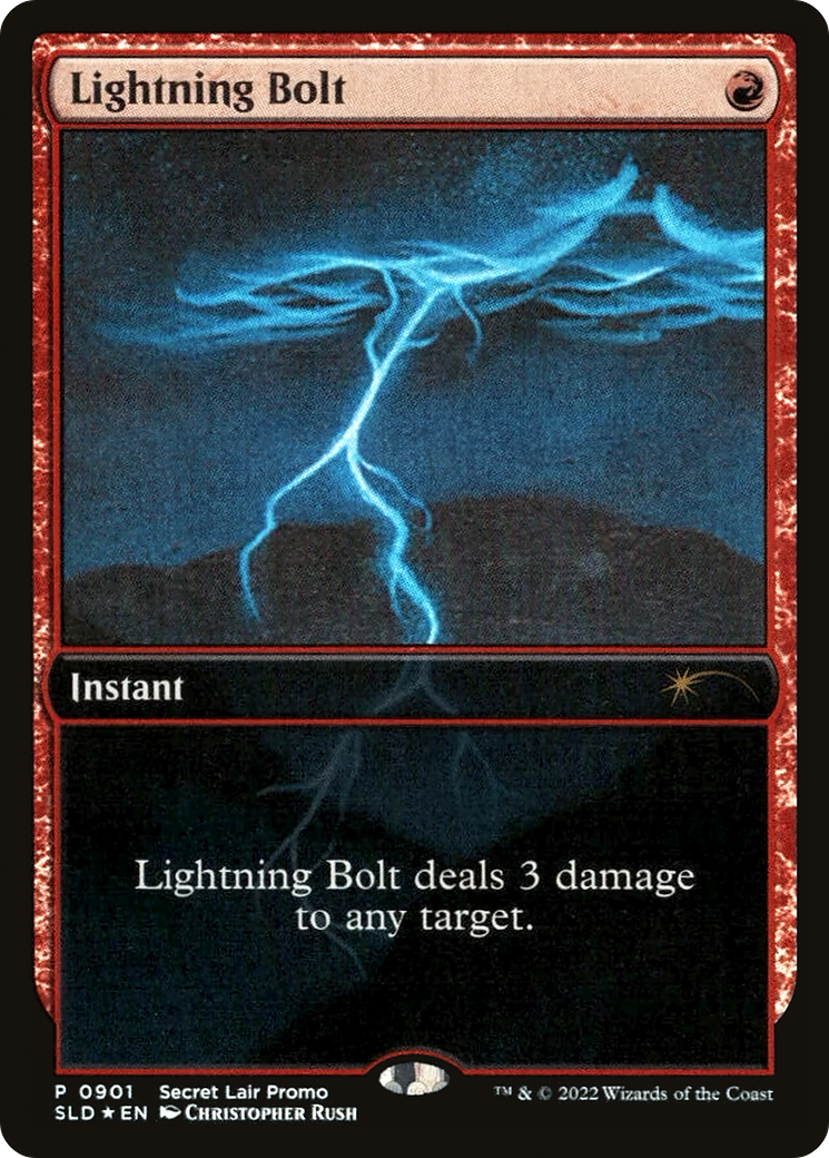 Lightning Bolt (SLD-901) - Secret Lair Drop: (Full Art) Foil