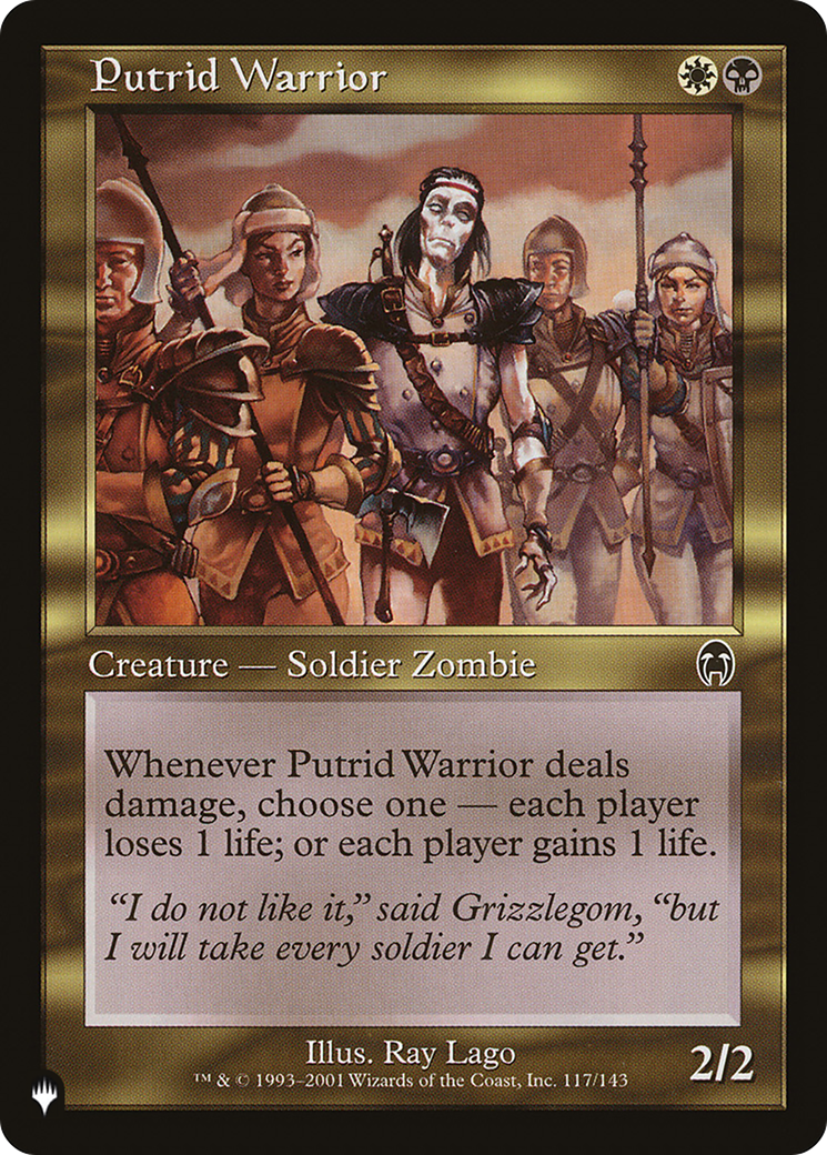 Putrid Warrior (LIST-117/143) - The List