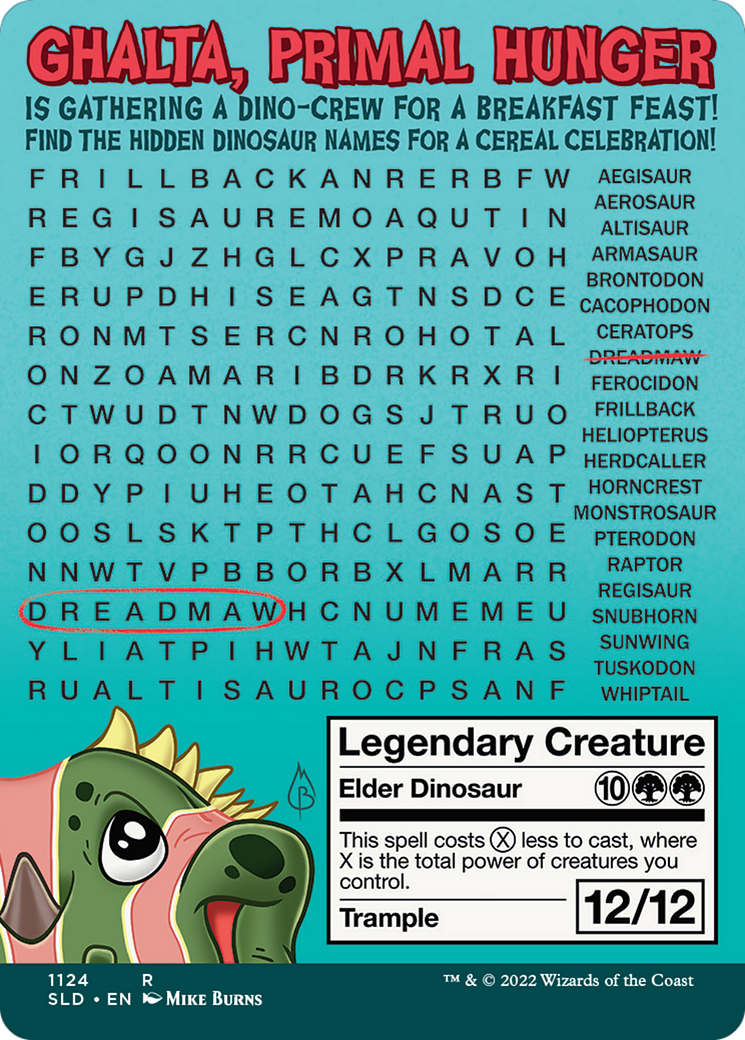 Ghalta, Primal Hunger // Ghalta, Primal Hunger (SLD-1124) - Secret Lair Drop (Borderless)