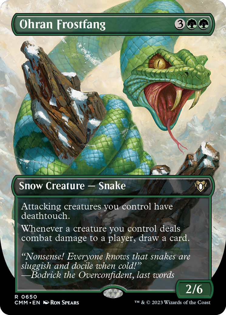 Ohran Frostfang (CMM-650) - Commander Masters (Borderless)