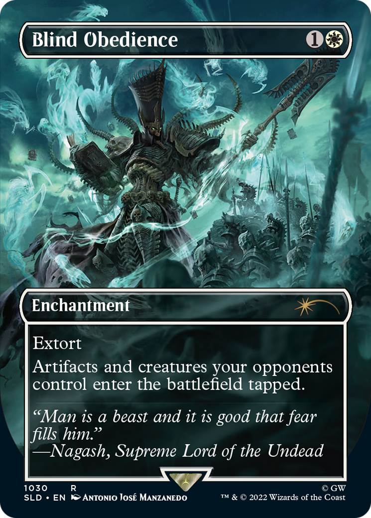 Blind Obedience (SLD-1030) - Secret Lair Drop (Borderless) Foil