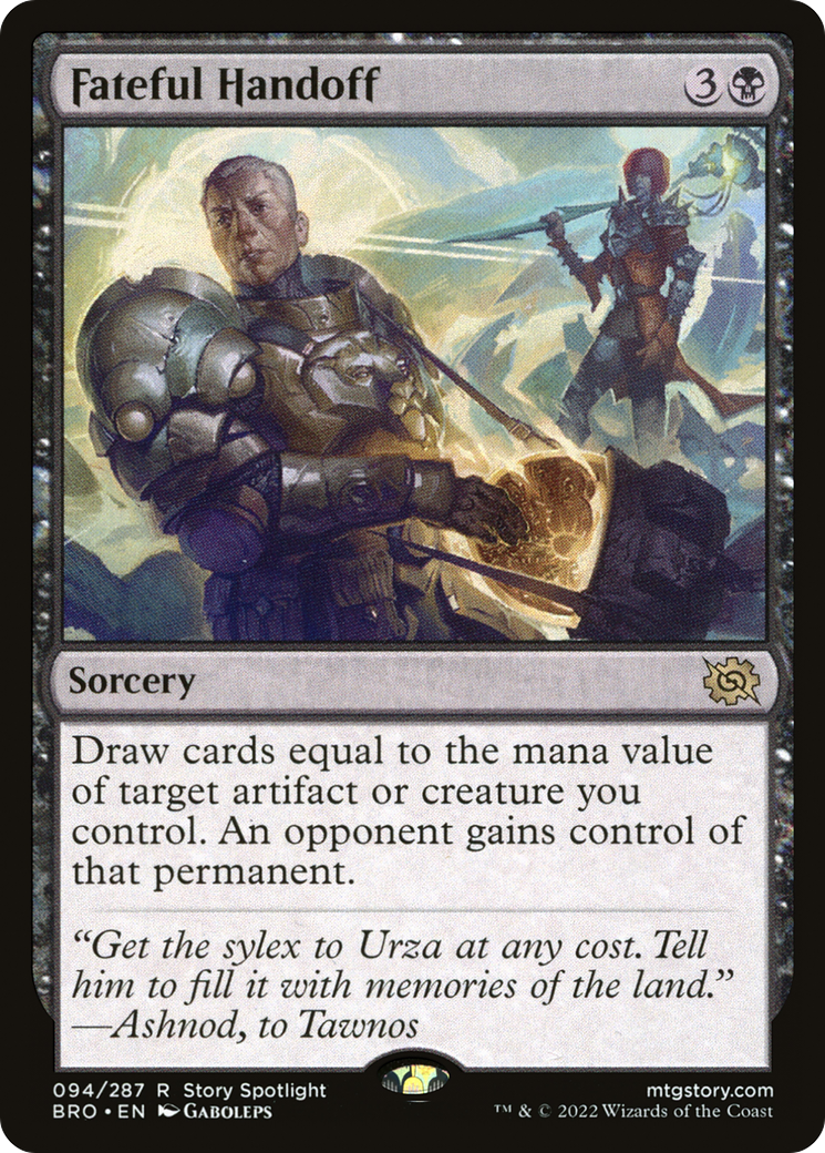 Fateful Handoff (BRO-094) - The Brothers' War Foil