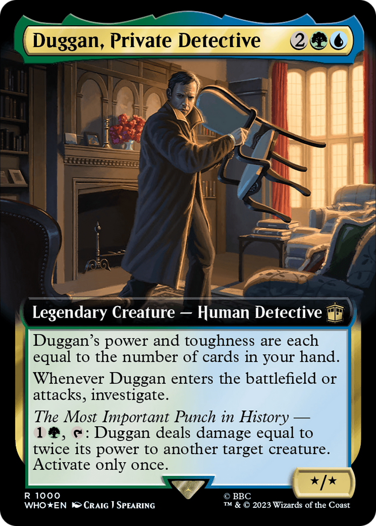 Duggan, Private Detective (WHO-1000) - Doctor Who: (Extended Art) Foil
