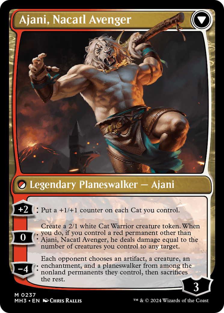 Ajani, Nacatl Pariah // Ajani, Nacatl Avenger (MH3-237) - Modern Horizons 3 Foil