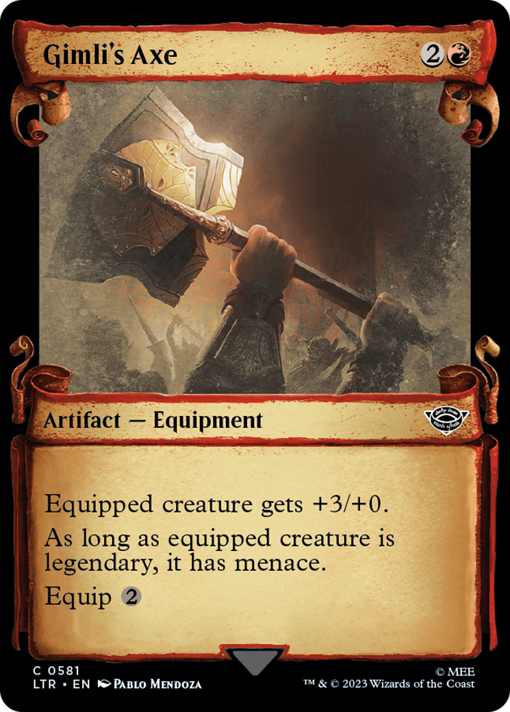 Gimli's Axe (LTR-581) - The Lord of the Rings: Tales of Middle-earth: (Showcase) Foil