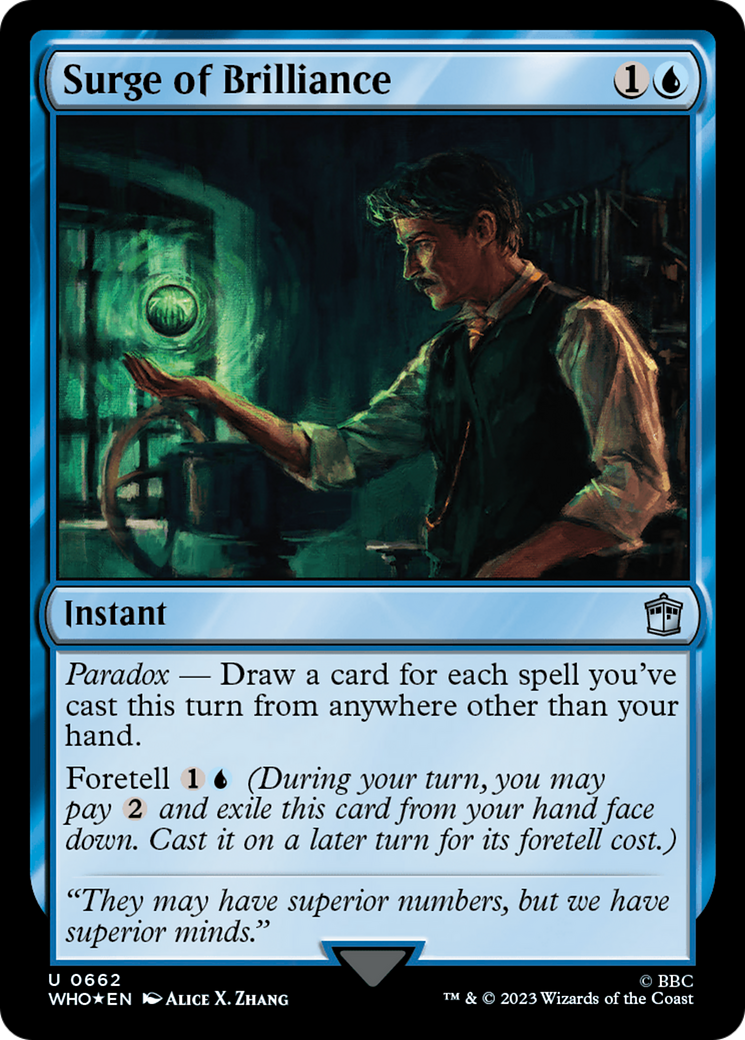 Surge of Brilliance (WHO-662) - Doctor Who Foil