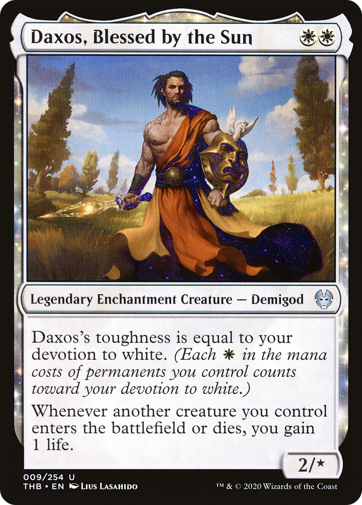 Daxos, Blessed by the Sun (THB-009) - Theros Beyond Death: (enchantment)