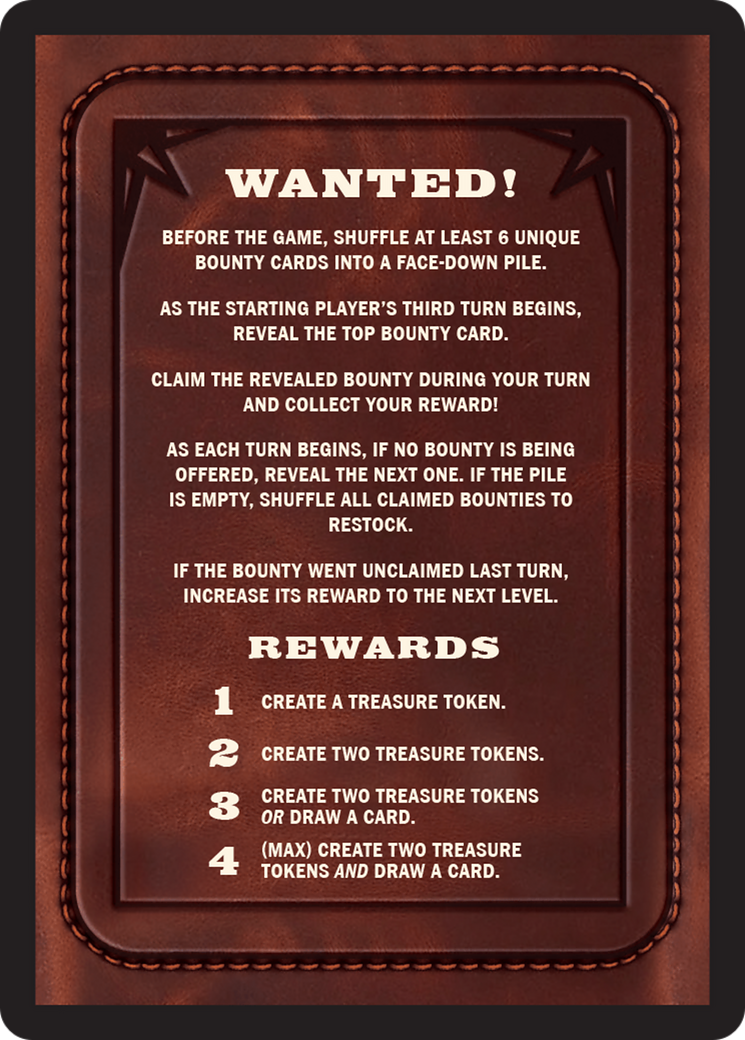 Bounty: Miron Tillas Jr. // Wanted! (TOTC-035) - Outlaws of Thunder Junction Commander Tokens