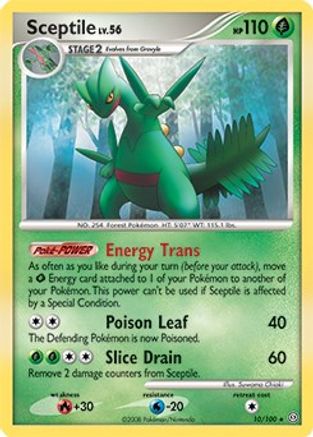 Sceptile 010/100 Deck Exclusives - Rare