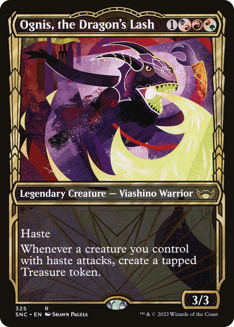 Ognis, the Dragon's Lash (SNC-325) - Streets of New Capenna: (Showcase) Foil