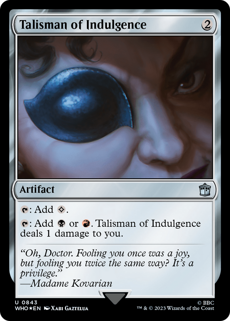 Talisman of Indulgence (WHO-843) - Doctor Who Foil