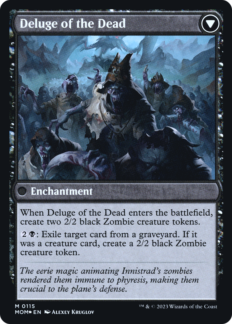 Invasion of Innistrad // Deluge of the Dead (PRE-115) - March of the Machine Promos Foil