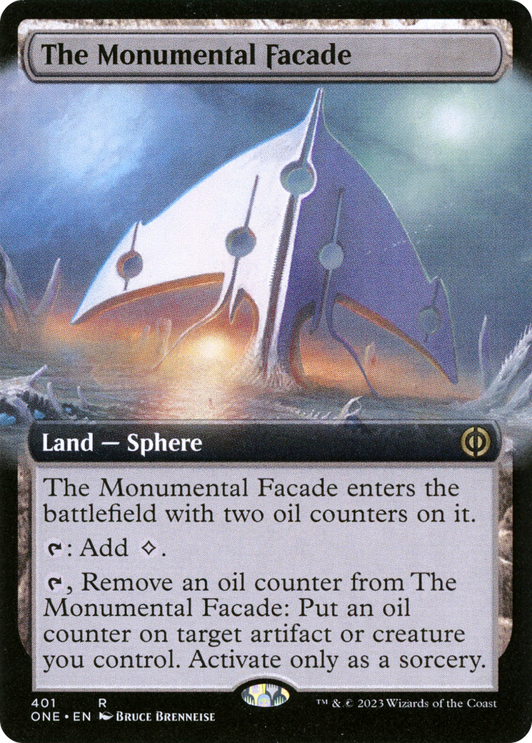 The Monumental Facade (ONE-401) - Phyrexia: All Will Be One: (Extended Art) Foil