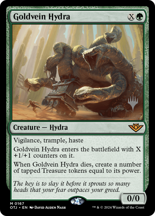 Goldvein Hydra (PPOTJ-167) - Outlaws of Thunder Junction Promos Foil