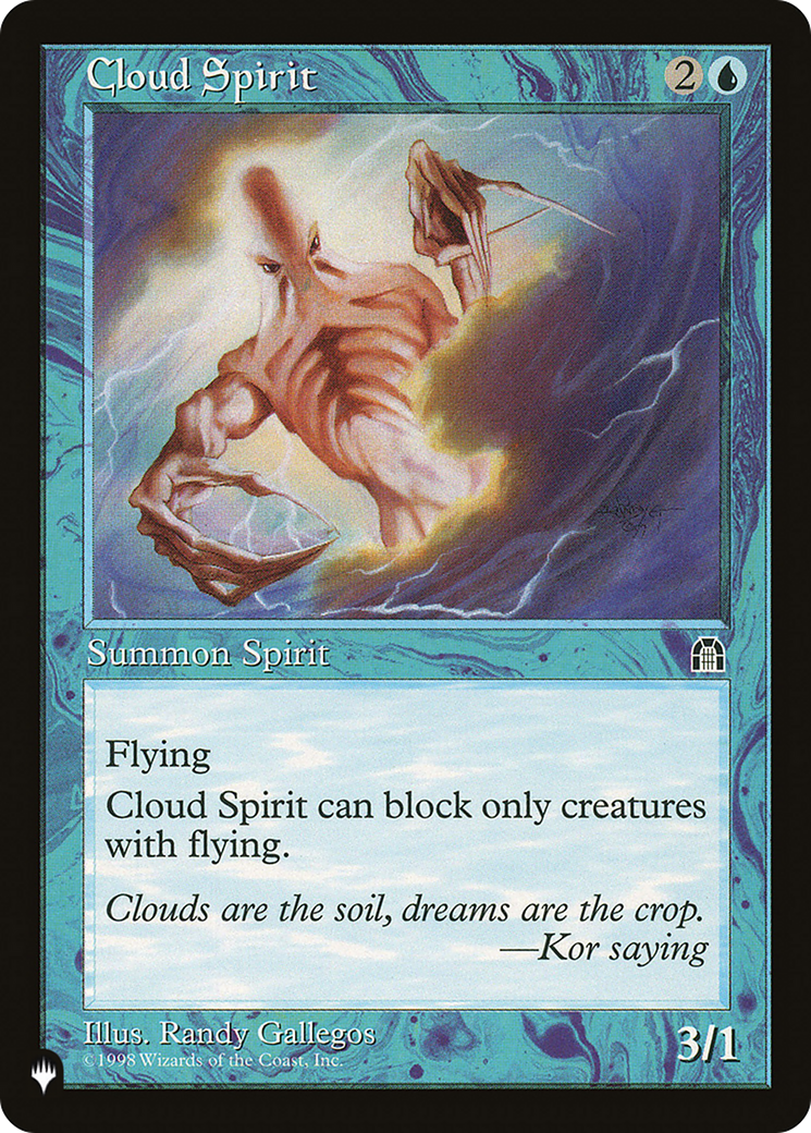Cloud Spirit (LIST-) - The List
