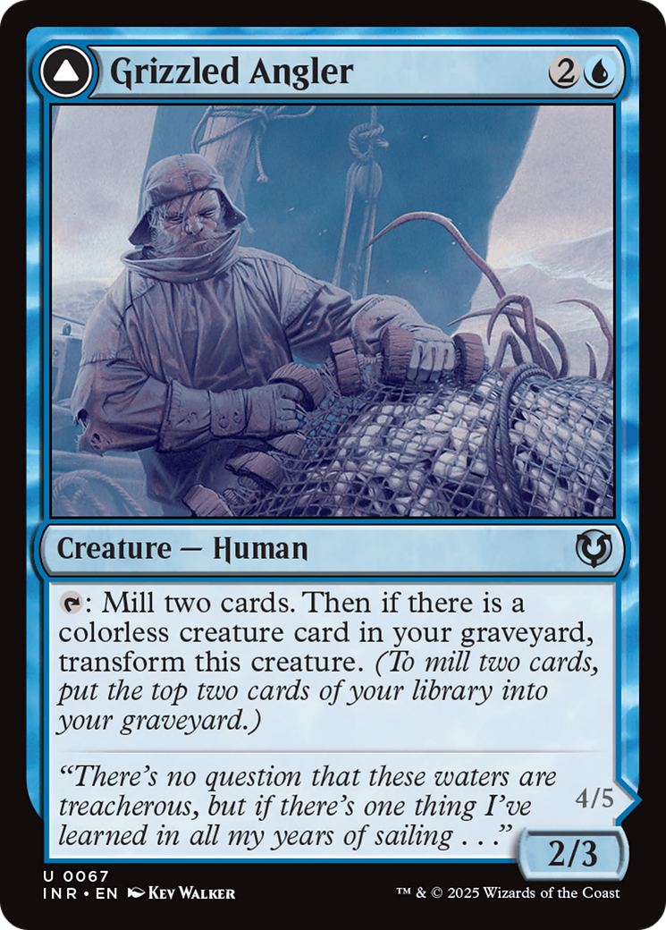 Grizzled Angler // Grisly Anglerfish (INR-067) - Innistrad Remastered