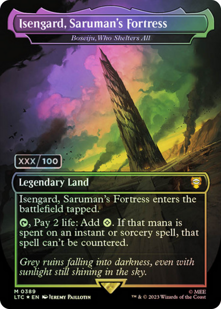 Boseiju, Who Shelters All (LTC-389) - Tales of Middle-earth Commander / Isengard, Saruman's Fortress (Borderless) Foil