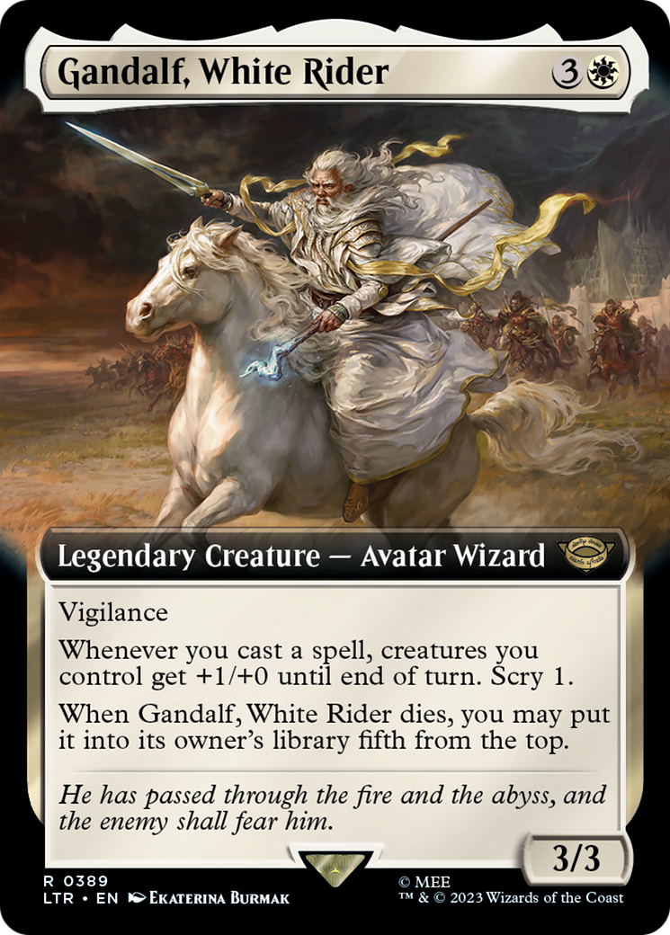 Gandalf, White Rider (LTR-389) - The Lord of the Rings: Tales of Middle-earth: (Extended Art)