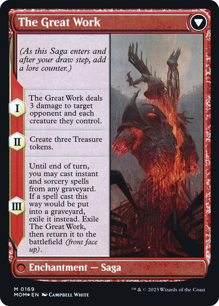 Urabrask // The Great Work (PRE-169) - March of the Machine Promos Foil