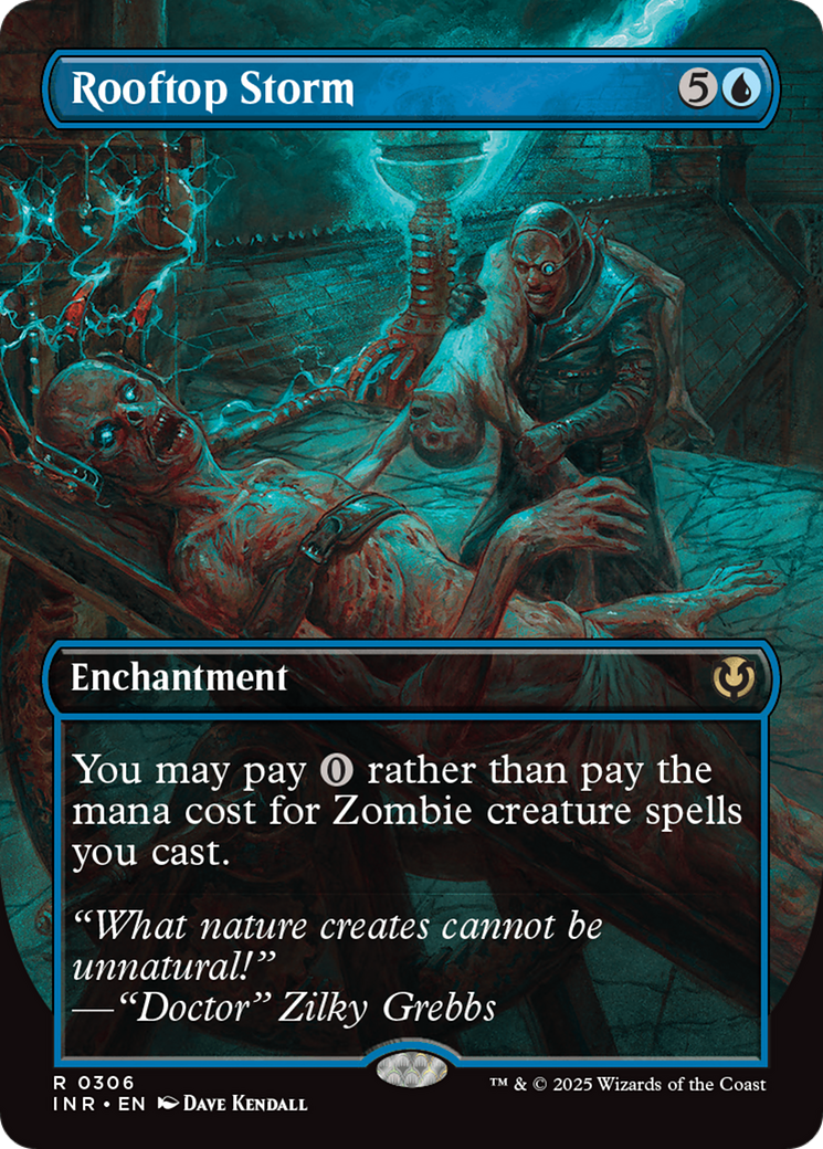 Rooftop Storm (INR-306) - Innistrad Remastered: (enchantment) (Borderless)