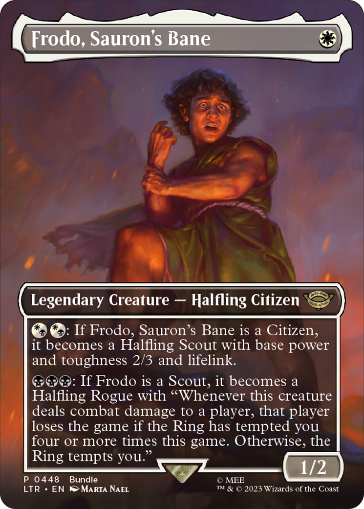 Frodo, Sauron's Bane (UMP-448) - The Lord of the Rings: Tales of Middle-earth (Borderless) Foil