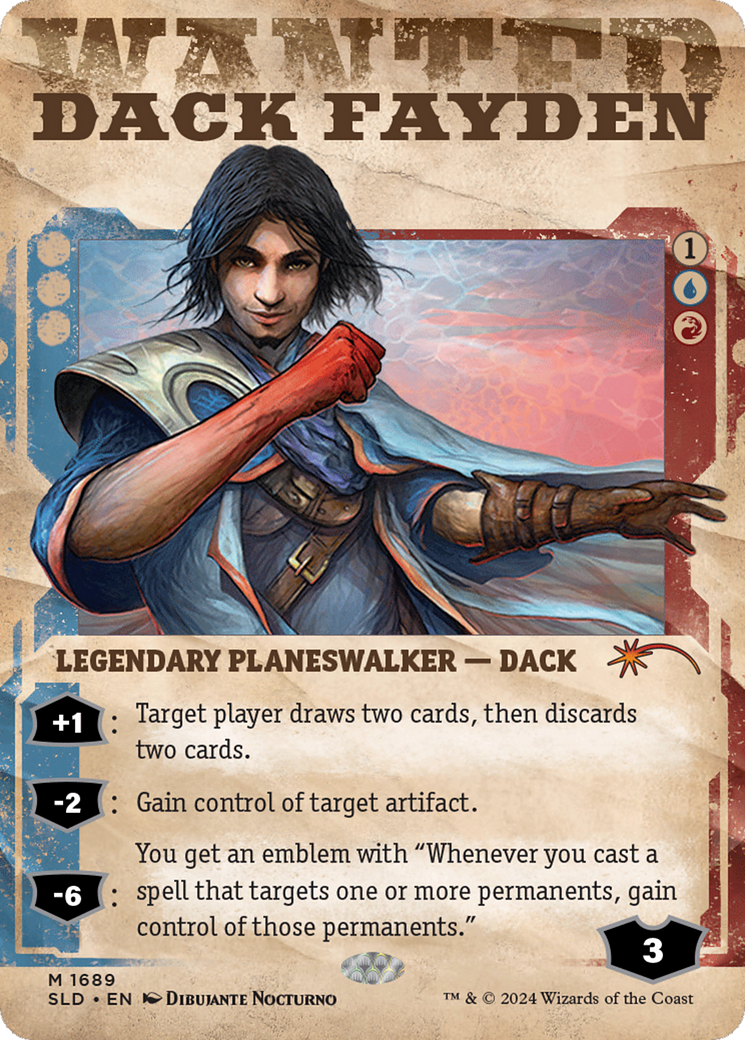 Dack Fayden (SLD-1689) - Secret Lair Drop: (Showcase) (Borderless)