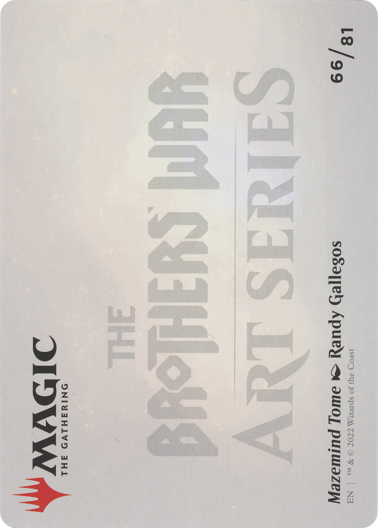 Mazemind Tome // Mazemind Tome (ABRO-066) - The Brothers' War Art Series (Borderless) Foil