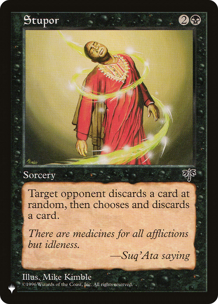 Stupor (LIST-) - The List