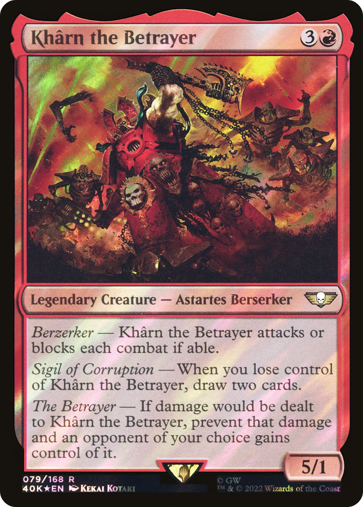 Khârn the Betrayer (40K-079) - Warhammer 40,000 Commander Foil
