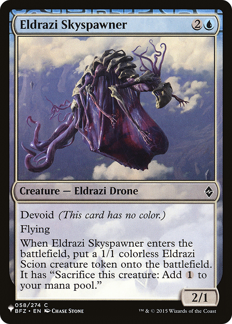 Eldrazi Skyspawner (LIST-058/274) - The List: (devoid)