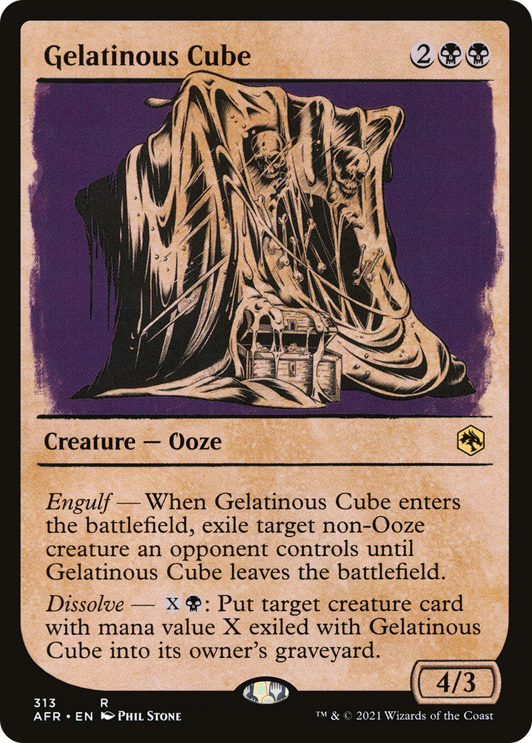 Gelatinous Cube (AFR-313) - Adventures in the Forgotten Realms: (Showcase) Foil