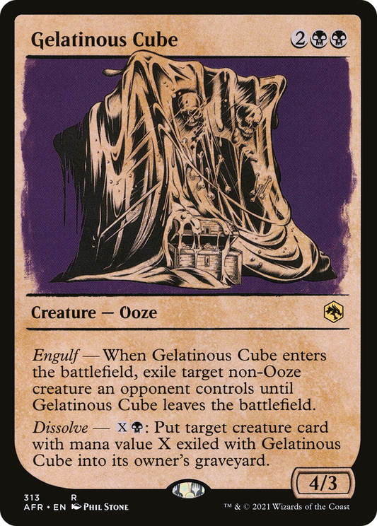 Gelatinous Cube (AFR-313) - Adventures in the Forgotten Realms: (Showcase) Foil
