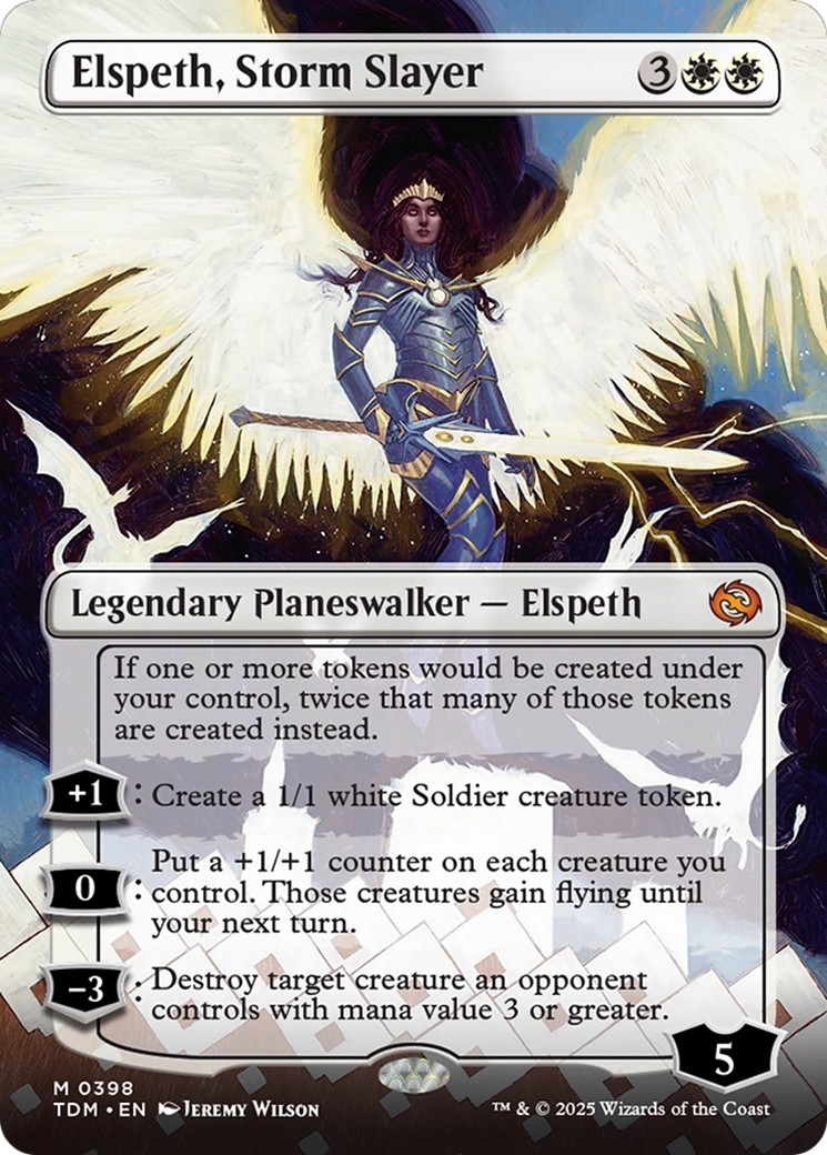 Elspeth, Storm Slayer (TDM-398) - Tarkir: Dragonstorm (Borderless)