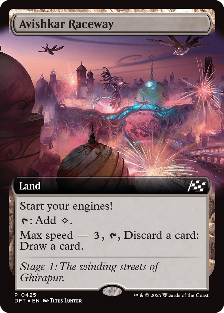 Avishkar Raceway (DFT-425) - Aetherdrift: (Extended Art) Foil