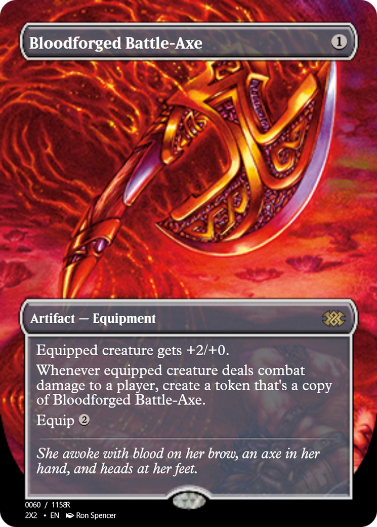 Bloodforged Battle-Axe (PRM-102333) - Magic Online Promos