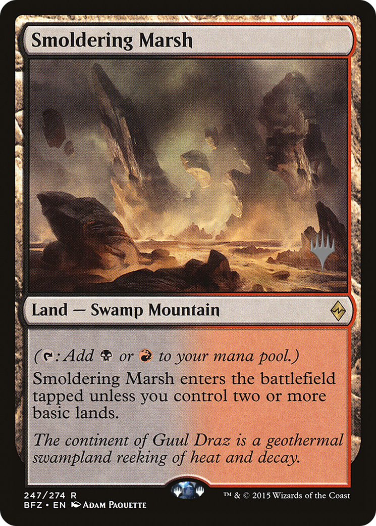 Smoldering Marsh (PPKHM-) - Battle for Zendikar Promos Foil