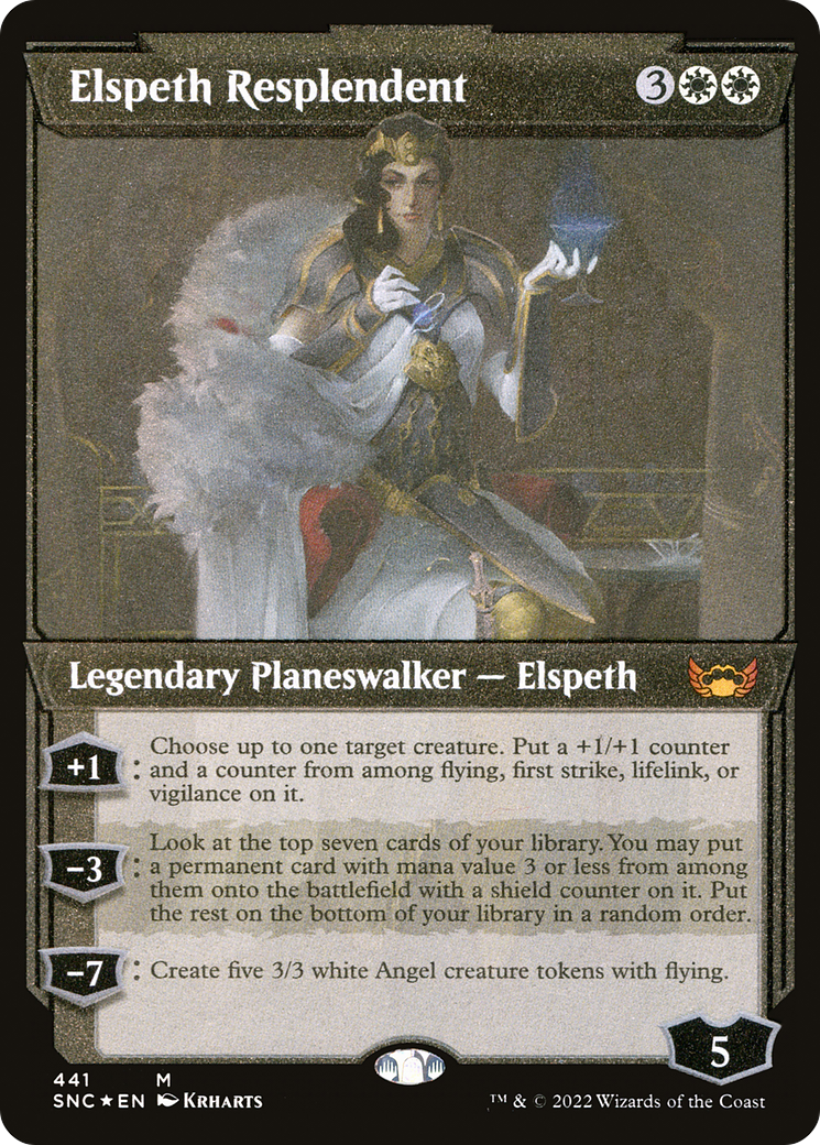 Elspeth Resplendent (SNC-441) - Streets of New Capenna: (Showcase) Etched Foil