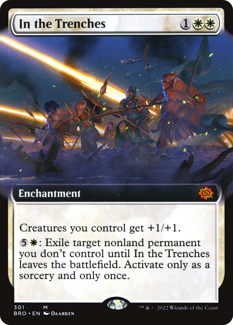 In the Trenches (BRO-301) - The Brothers' War: (Extended Art) Foil