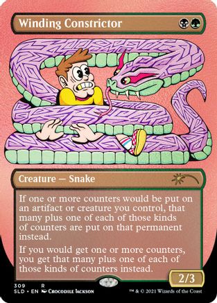 Winding Constrictor (Foil Etched) (SLD-309) - Secret Lair Drop Series Foil