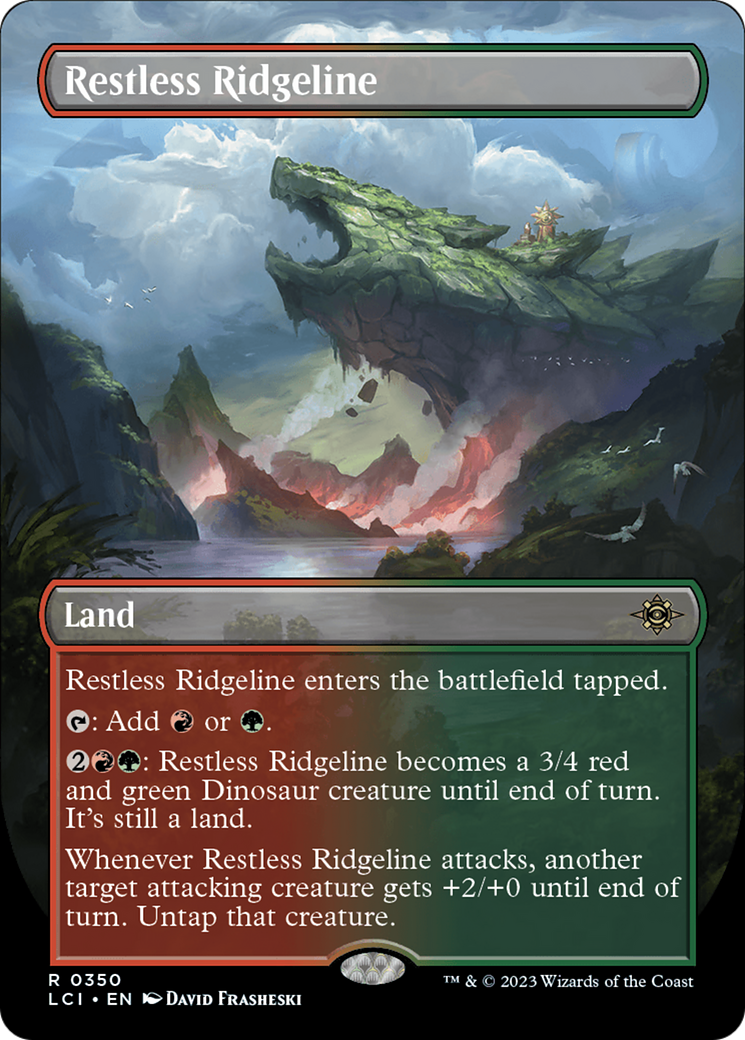 Restless Ridgeline (LCI-350) - The Lost Caverns of Ixalan (Borderless) Foil