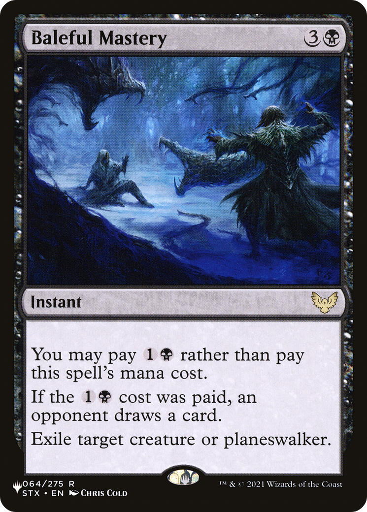 Baleful Mastery (LIST-064/275) - The List