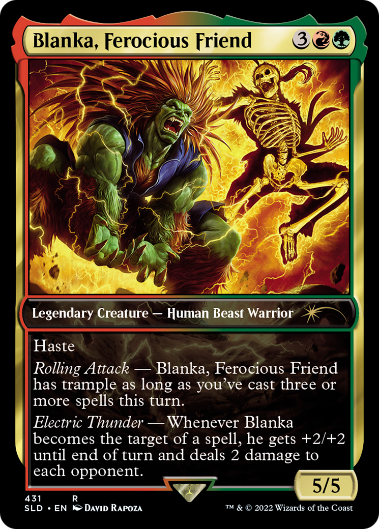 Blanka, Ferocious Friend (SLD-431) - Secret Lair Drop Foil