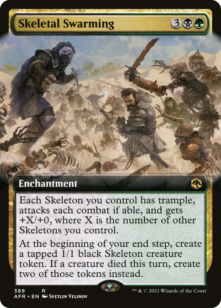 Skeletal Swarming (AFR-389) - Adventures in the Forgotten Realms: (Extended Art) Foil