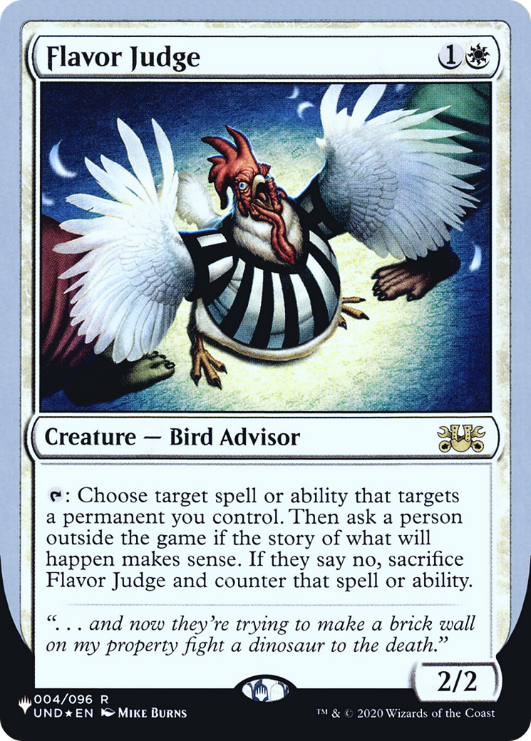 Flavor Judge (LIST-003) - The List (Unfinity Foil Edition) Foil