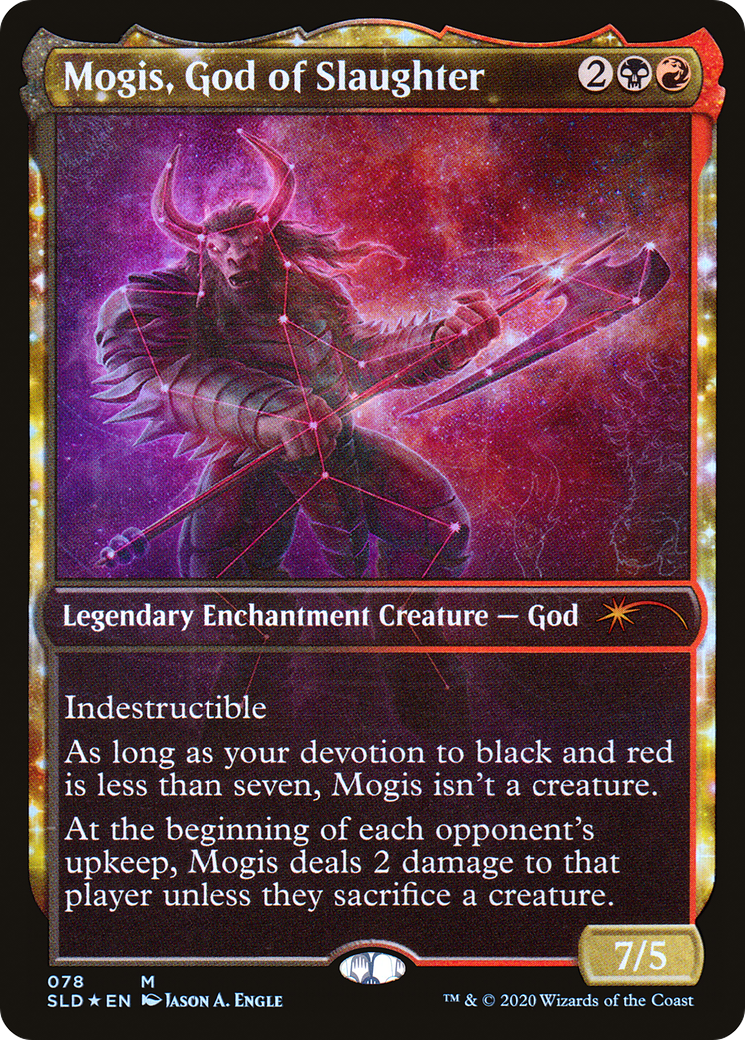 Mogis, God of Slaughter (078) (SLD-078) - Secret Lair Drop: (enchantment, Showcase) Foil