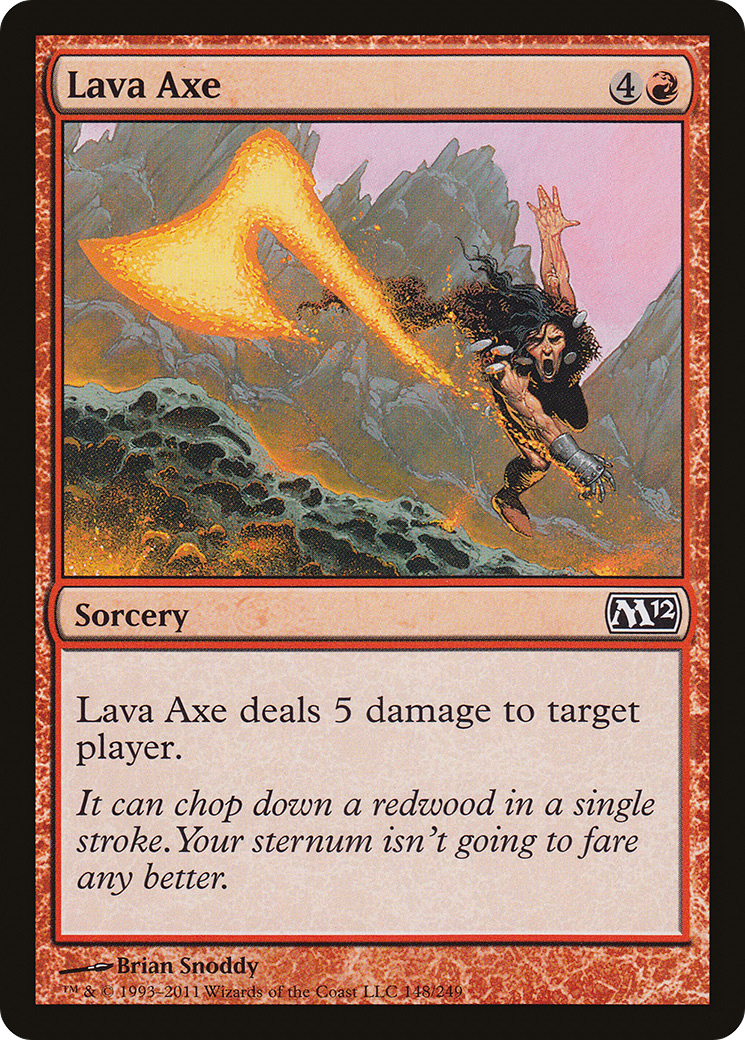Lava Axe (M12-148) - Magic 2012 Foil