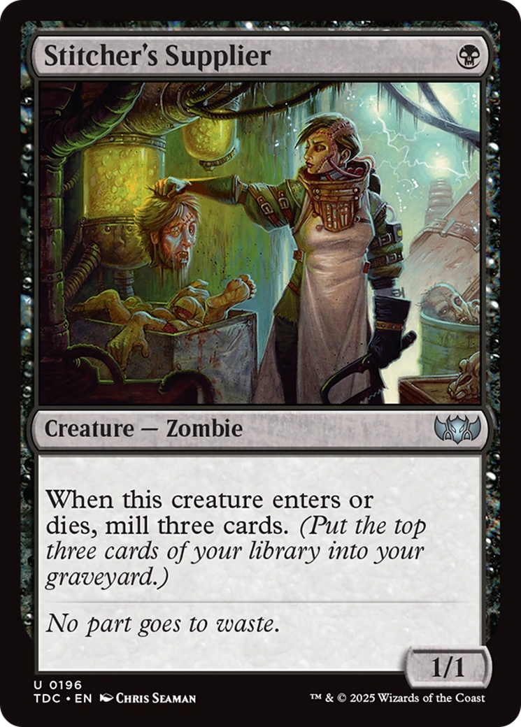 Stitcher's Supplier (TDC-196) - Commander: Tarkir: Dragonstorm