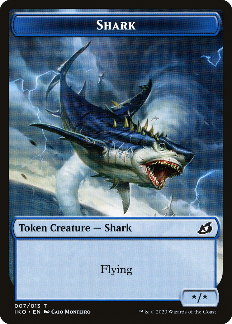 Shark (IKO-007) - Ikoria: Lair of Behemoths Tokens